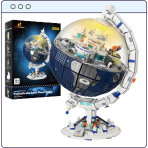 مجموعة مكعبات بناء الكرة الأرضية