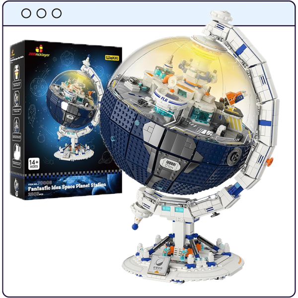 مجموعة مكعبات بناء الكرة الأرضية