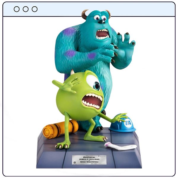 مجسم فاخر - سولي ومايك من فيلم Monsters, Inc. | إصدار تحفة